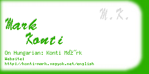 mark konti business card